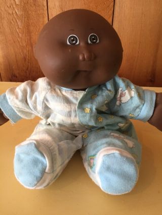 Vintage Cabbage Patch Kids Babies Bean Butt Baby African American Aa Black