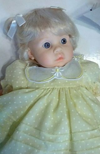 Collectors Dolls By Pauline Le Jilly 9 " Vinyl Baby Girl Doll Box &