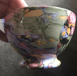 Antique Societe Ceramique Maestricht Marbled Design Bowl