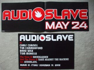 Audioslave 1 Mini Poster 1 Promo Banner Soundgarden Rage Against The Machine