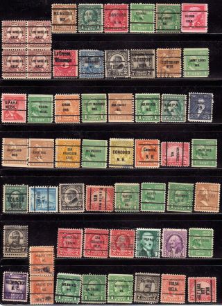 672 Town & Type Multi - State Precanceled Stamps