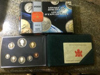 2000 Royal Canadian Silver 8 - Coin Proof Set “voyage Of Discovery” Ogp 810