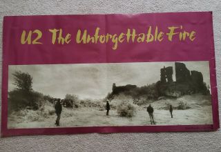 U2 Rare The Unforgettable Fire Poster 20 " X 36 "