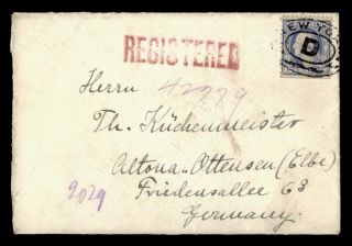 Dr Who 1912 Ny Fancy Cancel D Registered To Germany E81967