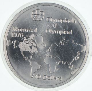 1973 $10 Canadian Canada Olympic Silver Coin 132