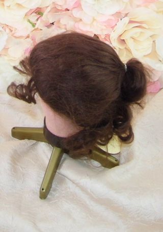 Vintage Stock Mohair Doll Wig Size 10 - 11 Debbie Wee Three Med.  Brown