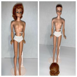 Vintage ‘63 1963 Mattel Barbie Fashion Queen With Wig Doll