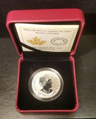 2017 Canada $10 Fine Silver Coin - Canada 150 Iconic Maple Leaves