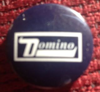 Domino (record Label) 1 " Pinback Button - Badge - Arctic Monkeys - Franz Ferdinand