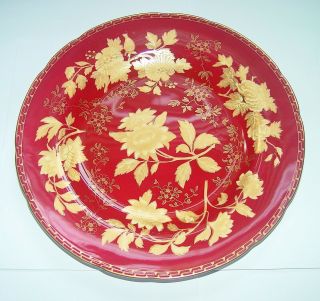 Wedgwood Tonquin Ruby Luncheon Plate 9 - 1/4 " (1 Of Two)