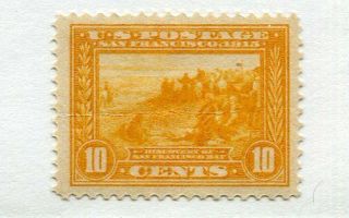 1913 U.  S.  Scott 400 Ten Cent Panama - Pacific Expo Stamp Hinged
