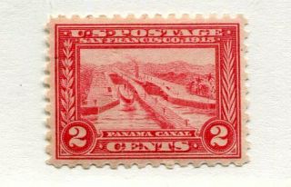 1915 U.  S.  Scott 402 Two Cent Panama - Pacific Expo Stamp Hinged