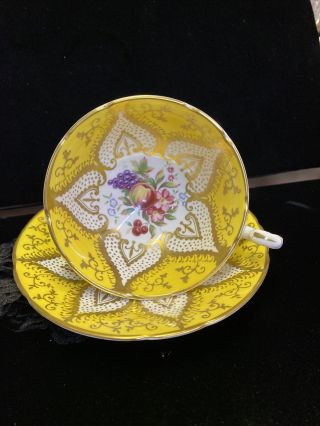Vintage Paragon By Appointment To Her Majesty The Queen Cup Saucer Gold Trim.