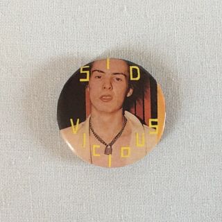 Vintage Sid Vicious Sex Pistols Pin Badge/button - 70s/80s Punk Band