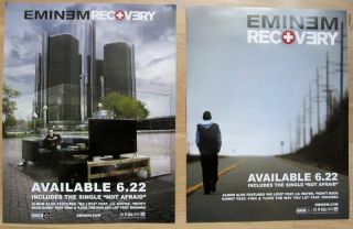 Eminem - Recovery 2 - Sided Mini Promo Poster - Nm