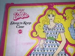 Barbie Doll Case w/ fold out bedroom World of Barbie Sleep ‘n Keep Vintage Case 3