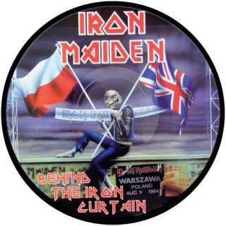 Iron Maiden Behind The Iron Curtain Quality Vinyl Sticker 100mm Round B2g 1
