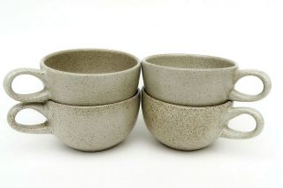 Set Of 4 Vintage Heath Ceramics Coffee Cups