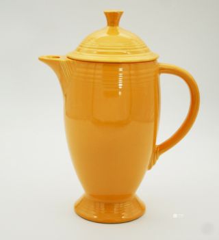Vintage Fiesta Ware Yellow Coffee Pot