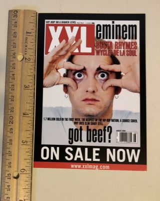 Eminem Slim Shady August 2000 Xxl Cover Vintage Postcard Ad Hip - Hop Rap 4x6