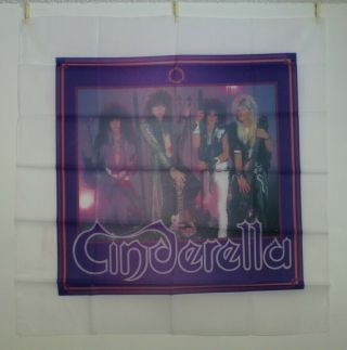 So1029 Cinderella Poster 1986 Vintage Silk Tapestry 45 " X46 "