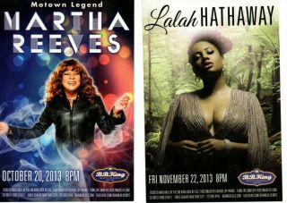Martha Reeves Concert Postcard Nyc Lalah Hathaway Vandellas Motown R&b Icon