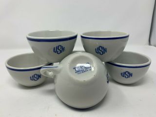 Tepco Usn Us Navy Mess Wardroom Officer Handle Cup Or Mug (set Of 6)