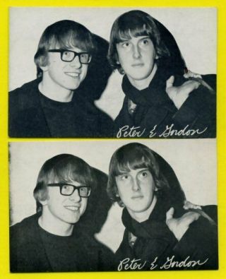 Peter & Gordon 1962 To 2009 Music Stars Exhibit Cards 2 Billboard