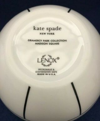 Set of 3 Kate Spade Lenox Gramercy Park MADISON SQUARE Soup Cereal Bowl 5 - 3/4” 3