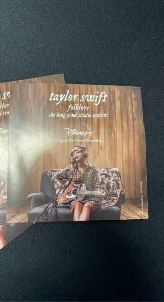 Taylor Swift Folklore Evermore The Long Pond Studio Sessions Limited Card Print 2