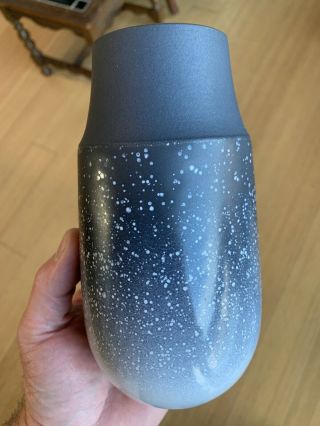 Heath Ceramics Studio Neck Vase 7 " Tall Slate Gray