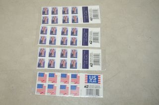 Four Booklets X 20 = 80 2018 Us Flag Usps Forever Postage Stamps.
