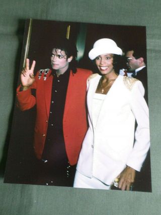 Michael Jackson & Whitney Houston - Pop Music - 1 Page Picture - Clipping / Cutting
