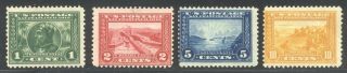 U.  S.  397 - 400 - 1915 1c - 10c Pan Pacific ($216)