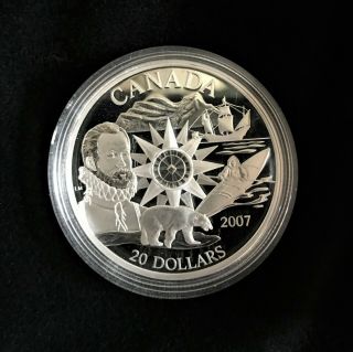Canada $20 Silver Proof 2007 International Polar Year.  Gorgeous Coin