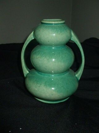 Vintage Art Deco Mid Century Ceramic Pottery Michelin Man Vase Artist Signed