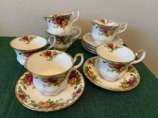 Royal Albert Old Country Roses Set Of 6 X Cups & Saucers