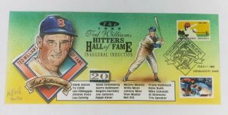 Ted Williams Hitters Hall Of Fame Hand Painted Kendal Bevil Cover Cachet 400/400