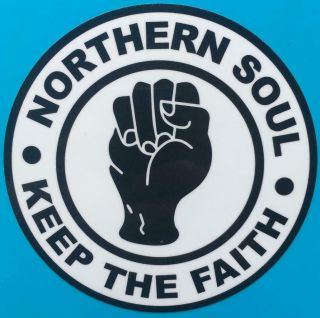 Northern Soul Car Window Sticker - Keep The Faith - White