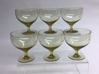 Set Of 6 Russel Wright Morgantown Americam Modern Goblets