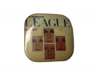 The Human League Vintage Square Metal Pin Button Badge Dare 25mm