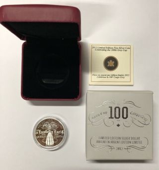 Canada 2012 $1 The 100th Grey Cup Silver Coin