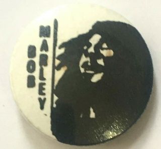Bob Marley - Old Og Vtg 70/80`s Button Pin Badge Reggae Rasta