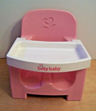 American Girl Bitty Baby Pink Booster Seat