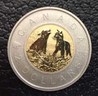 2012 Specimen $2 Two Dollar Coin - Baby Wolves