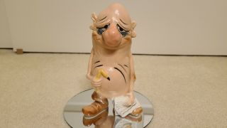 Vintage Kreiss Psycho Ceramics Elegant Heirs Rare Nudie Figurine 6 1/4 " Tall