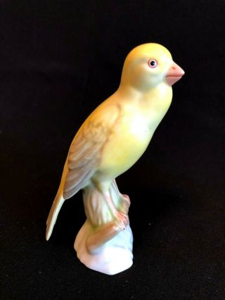 Herend Porcelain Handpainted Rare Canary Bird Figurine 5050