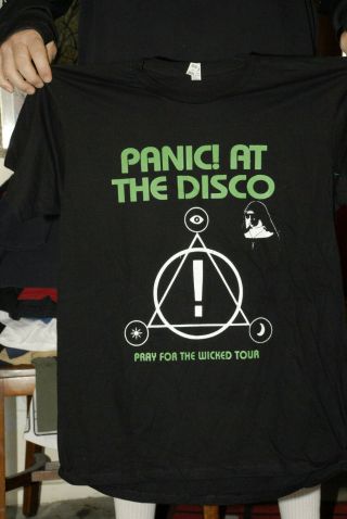 Panic At The Disco Tour T Shirt Pray For The Wicked Naughty Nun Small