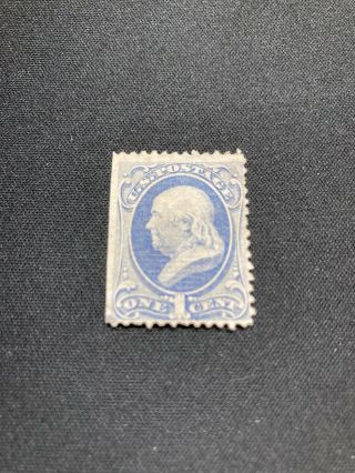 1870 - 71 Us Stamp,  Sc 134,  “h” Grill,  Perf 12,  Scv $200.