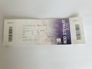 Rod Stewart Hits Tour Concert Rose Bowl 10/6/2016 Ticket Stub